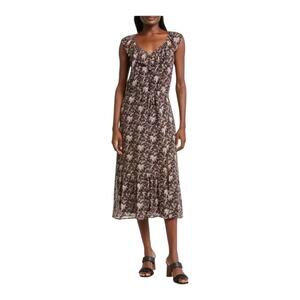 Paige Dress Beverley Palm Leaf print silk size X-Small XS